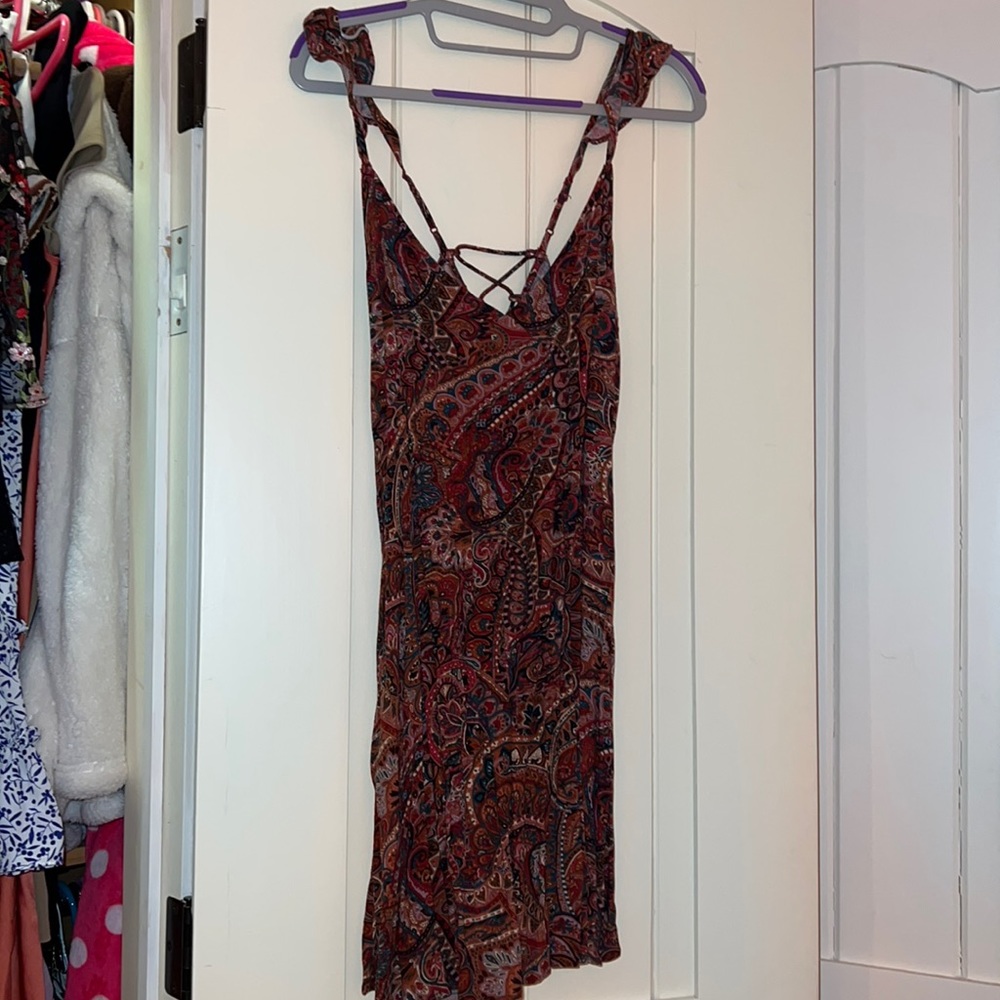 american eagle sundress tie up back